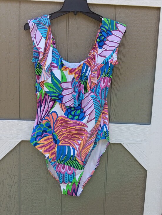 Trina Turk Other - Trina Turk NWT Multi Color Tropical Print One Piece Swimsuit Size 20W
